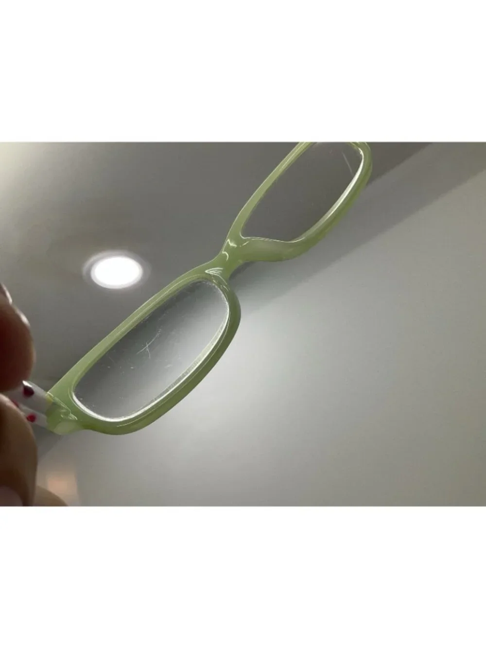 Peepers 491 Rectangle Green Reading Glasses Power +1.75